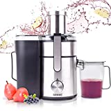 Duronic Je10 Licuadora de 1000W Para Frutas y Verduras ”“ 2 Velocidades ”“ Boca Ancha 85 Mm ”“ Boquilla Antigoteo...